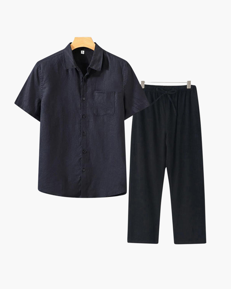 Rivassi Linen Set Short Sleeve