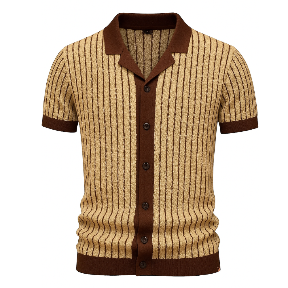 Riviera Striped Knit Polo