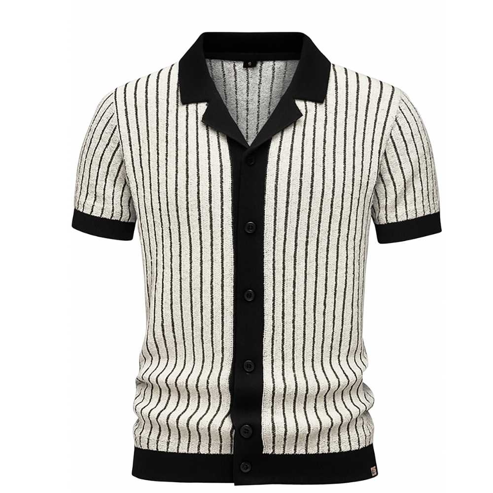 Riviera Striped Knit Polo