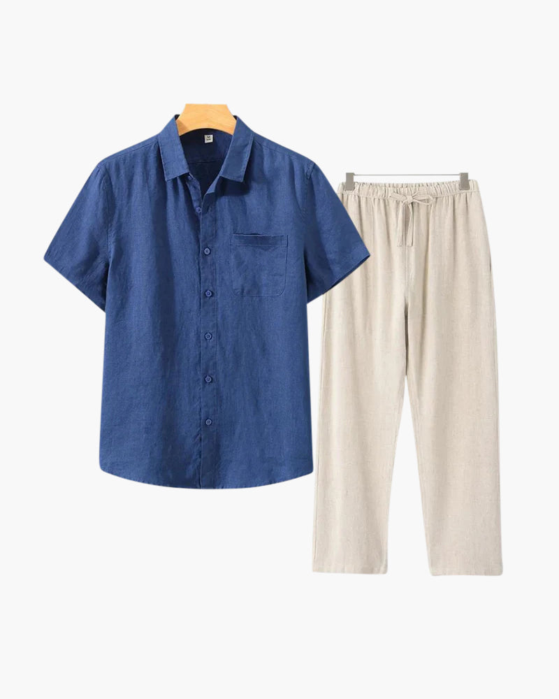 Rivassi Linen Set Short Sleeve
