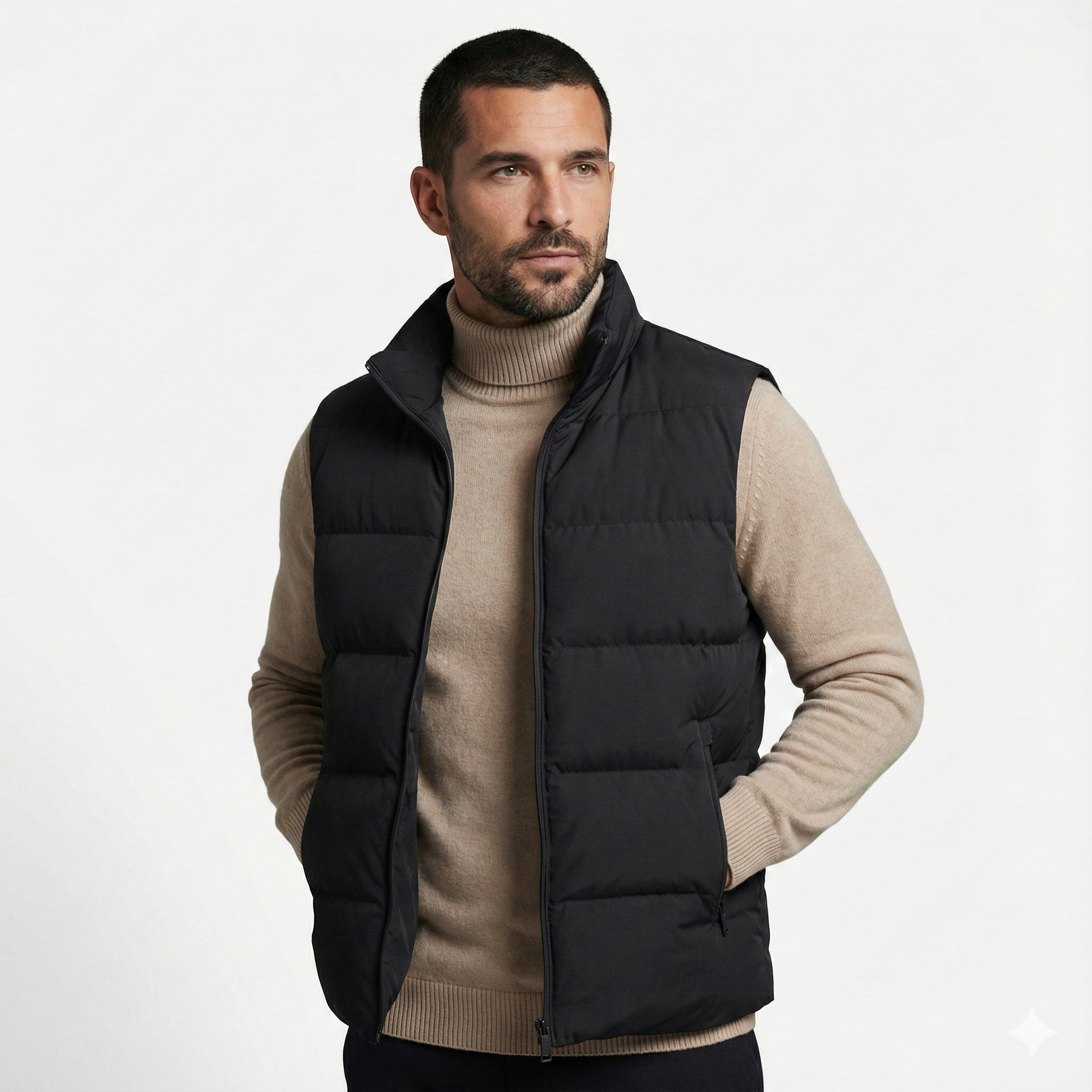 Layered Vest and Knit Set