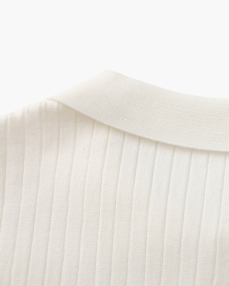Rib Knit Polo