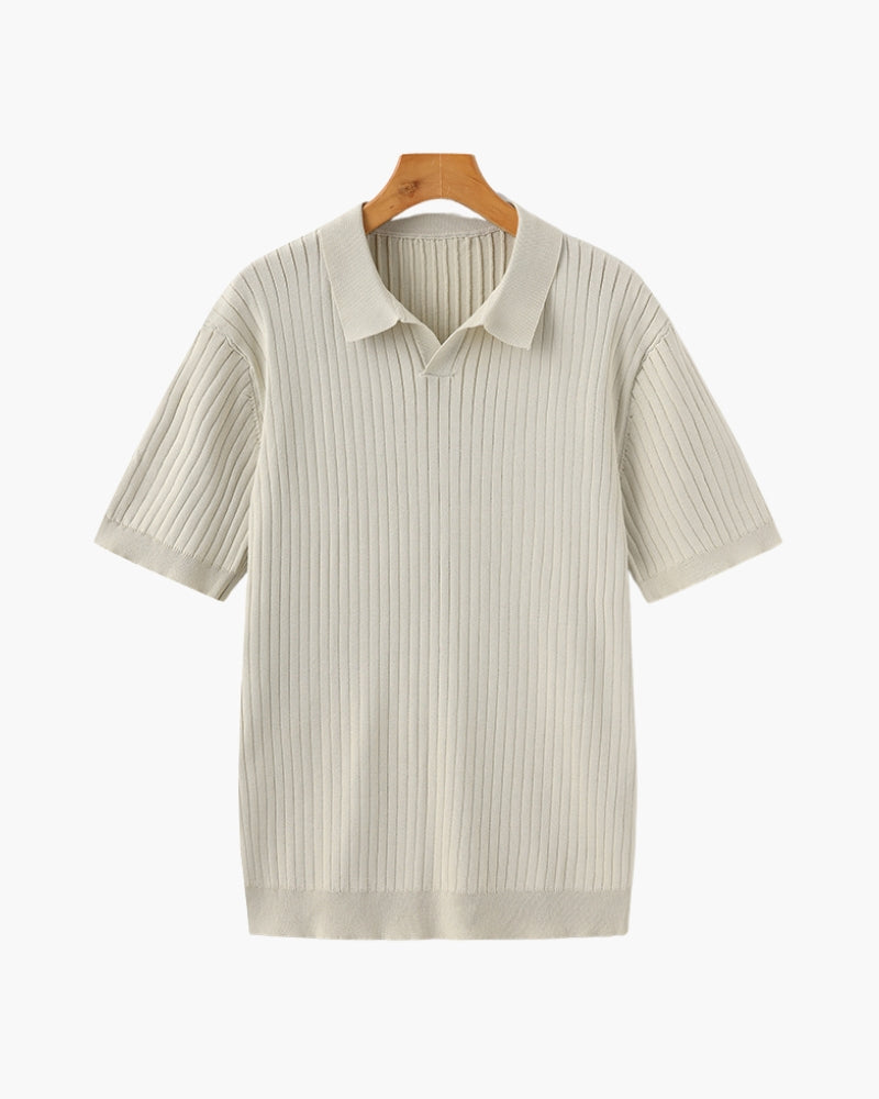 Rib Knit Polo