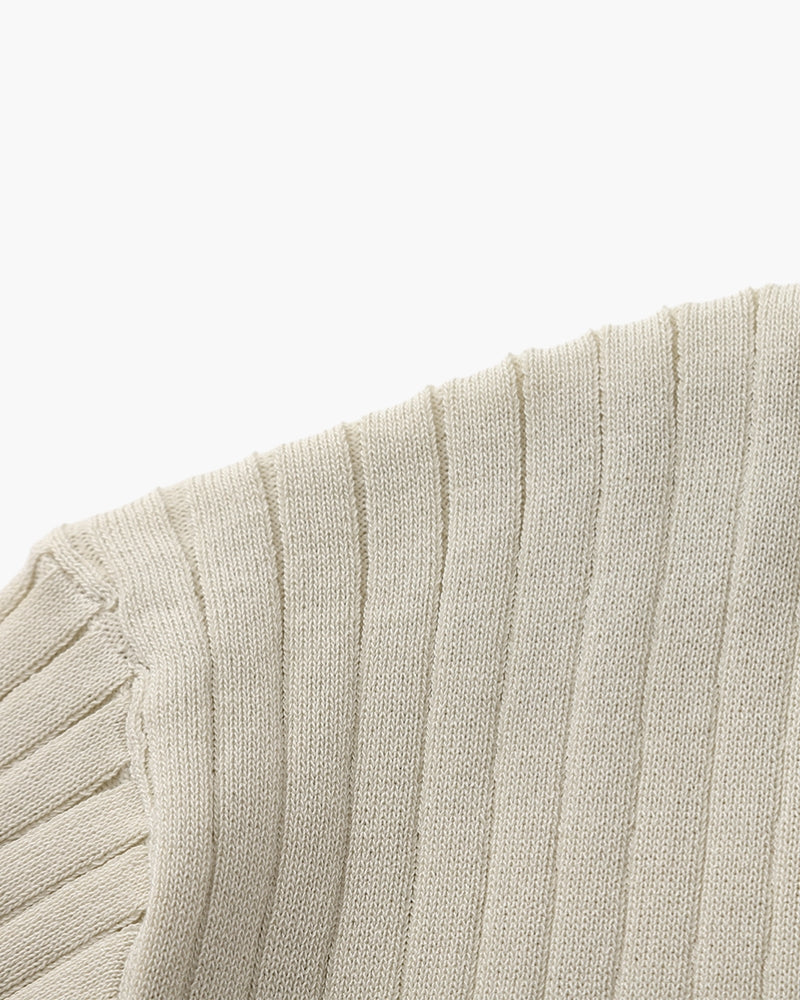 Rib Knit Polo