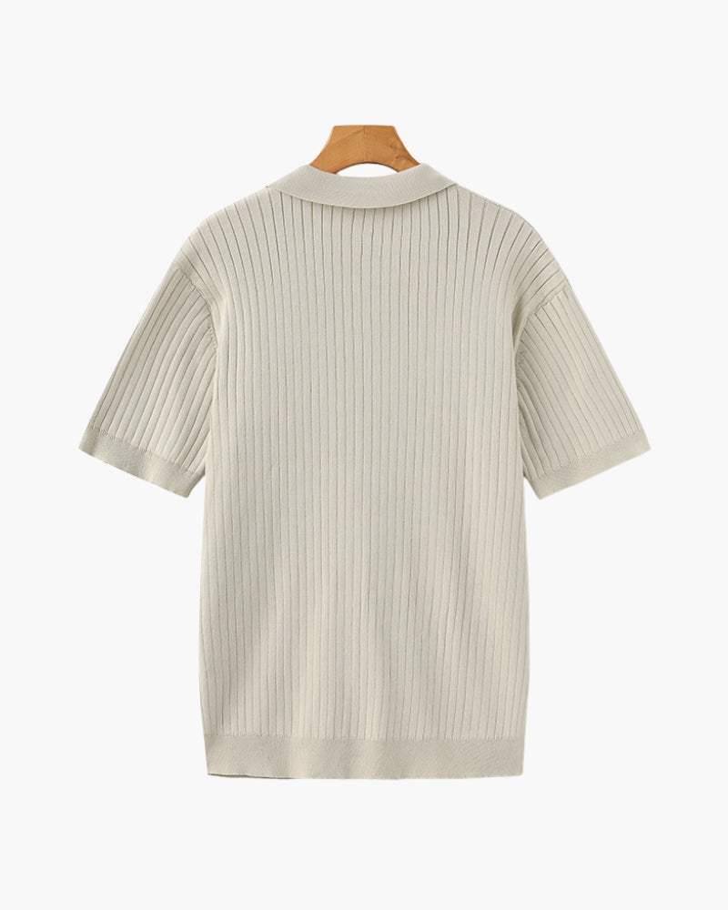 Rib Knit Polo