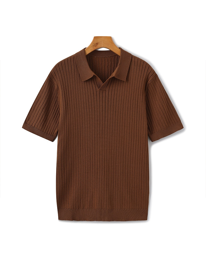 Rib Knit Polo
