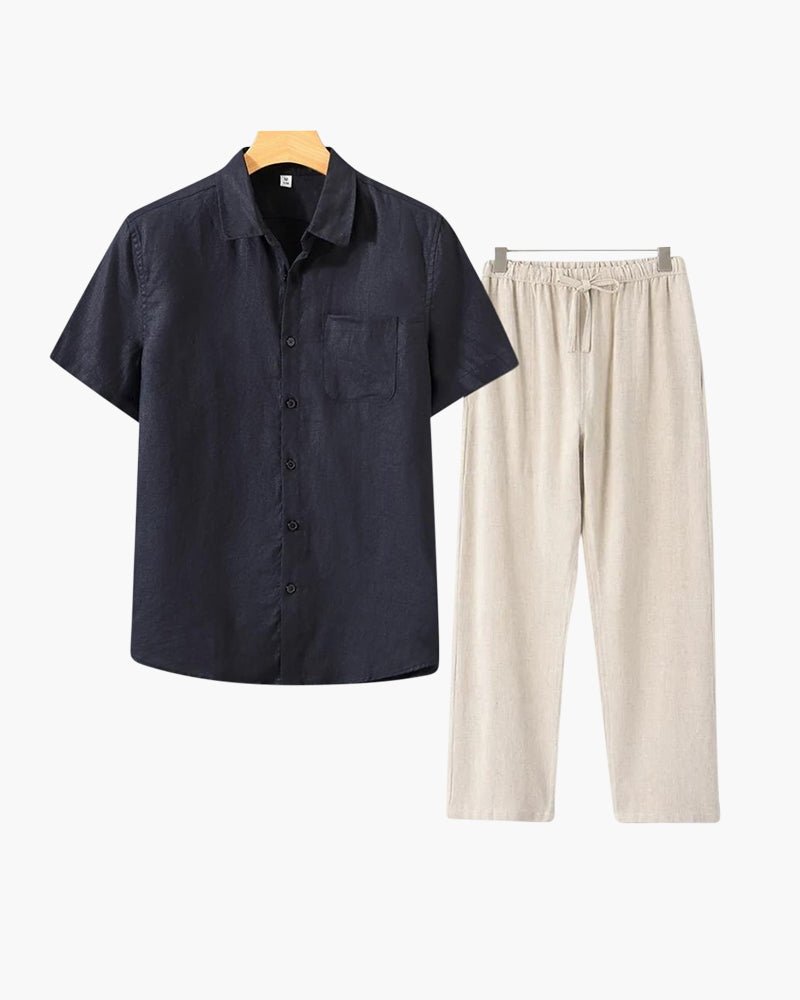 Rivassi Linen Set Short Sleeve