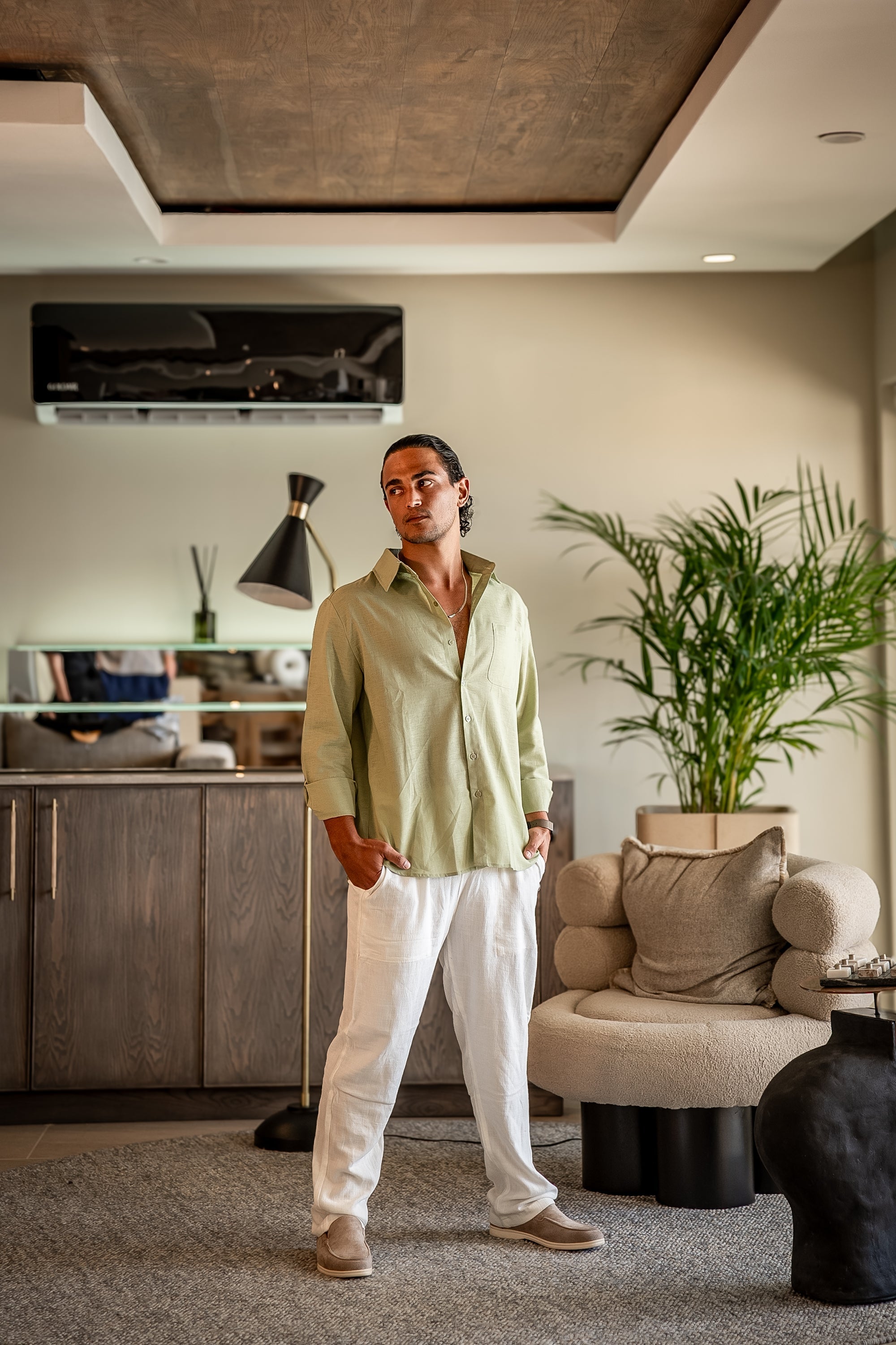 Linen Long Sleeve Set