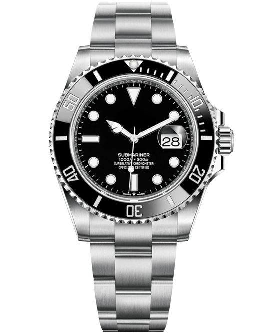 Submariner Silver Black Date 126610LN