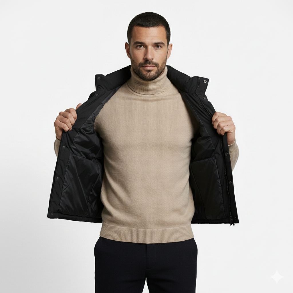 Layered Vest and Knit Set