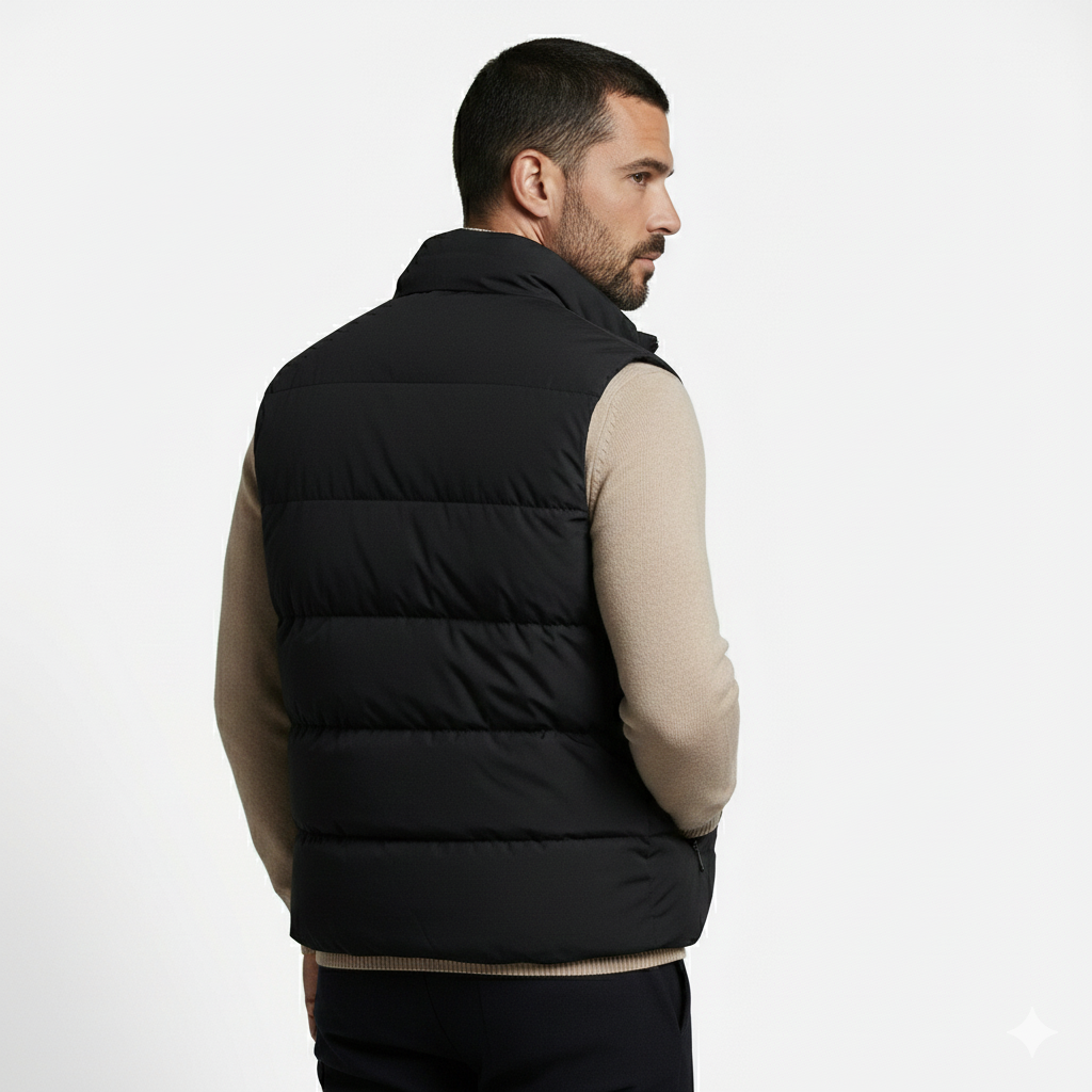 Layered Vest and Knit Set