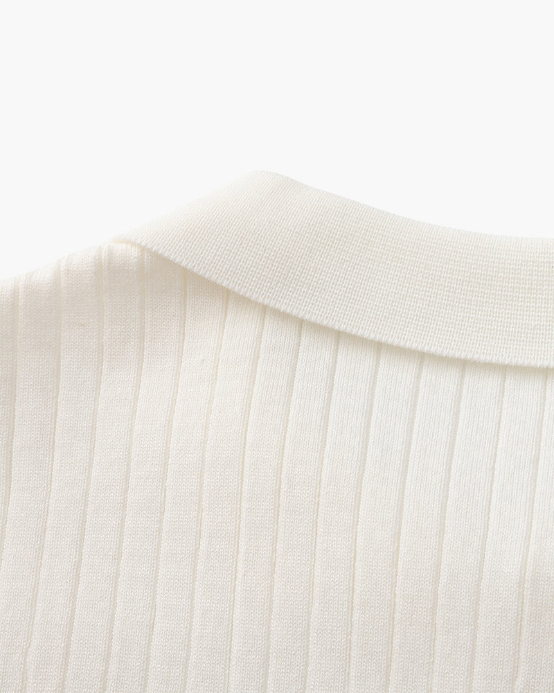 Rib Knit Polo