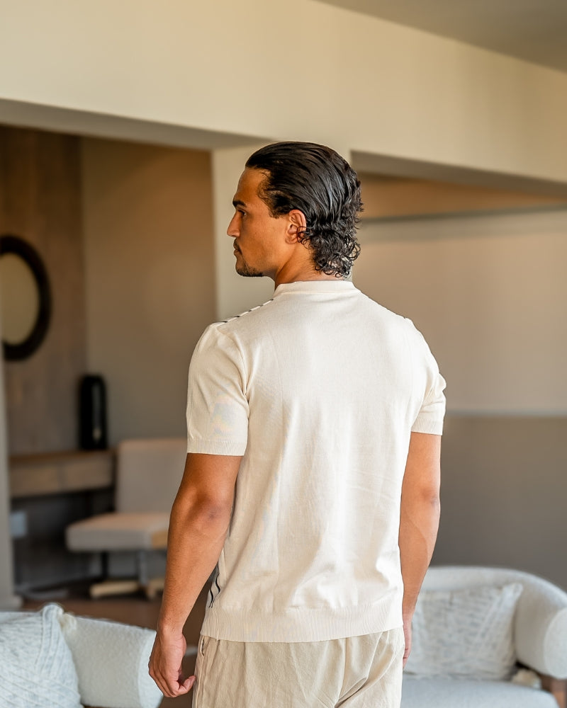 Monte Carlo Striped Knit Polo