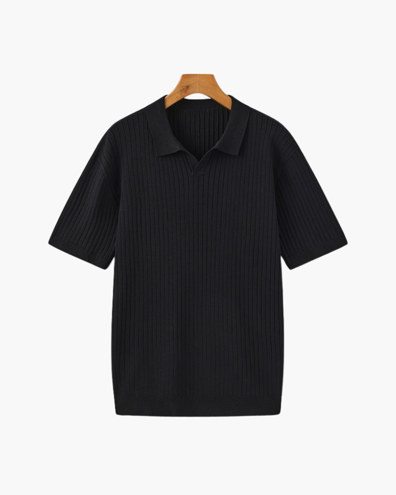 Rib Knit Polo