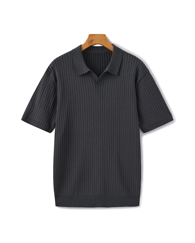 Rib Knit Polo