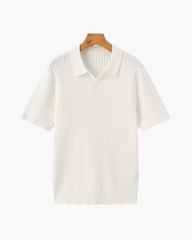 Rib Knit Polo