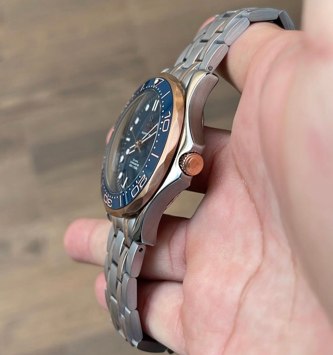 Omega Seamaster Diver 300M Two-Tone Sedna Gold