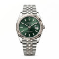 Rolex Datejust 41 126334 Oystersteel & White Gold "Mint Green"