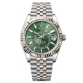 Rolex Sky-Dweller 336933 Oystersteel & White Gold "Green Dial"